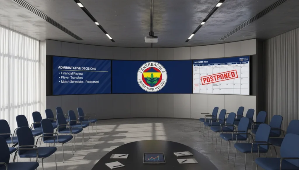 Fenerbahçe Yüksek Divan Kurulu Toplantısının Ertelenmesi Hakkında Yeni Gelişmeler