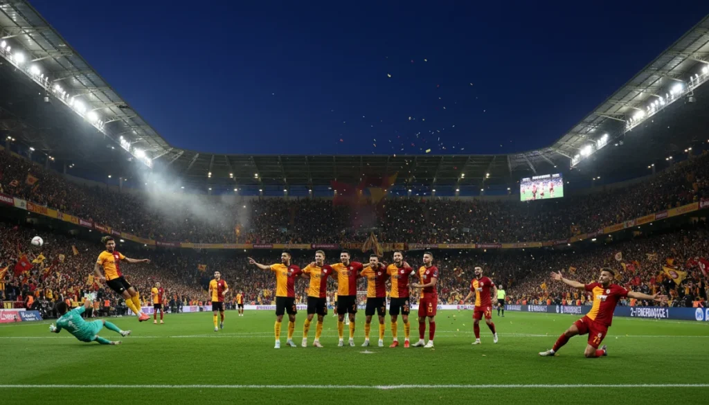 Galatasaray, Fenerbahçe’yi 3-0 Yenerek Şampiyonluk İçin İleri Adım Attı