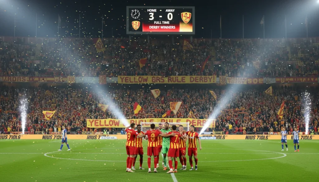 Galatasaray, Fenerbahçe’yi 3-0 Yenerek Şampiyonluk İddiasını Güçlendirdi