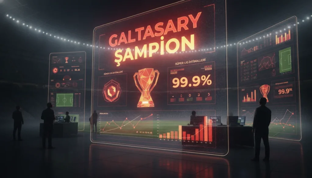 Yapay Zeka Süper Lig’de Kupayı Galatasaray’a Yakın Gördü